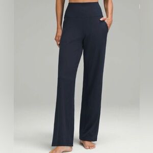 NWT- Lululemon athletica Navy Wide-Leg Lounge Pant Regular- Size 10
